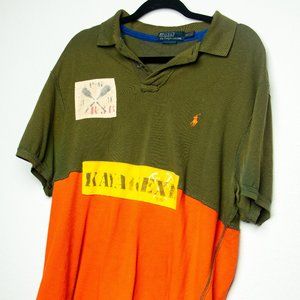 Polo by Ralph Lauren Green Orange and Yellow Polo Shirt.